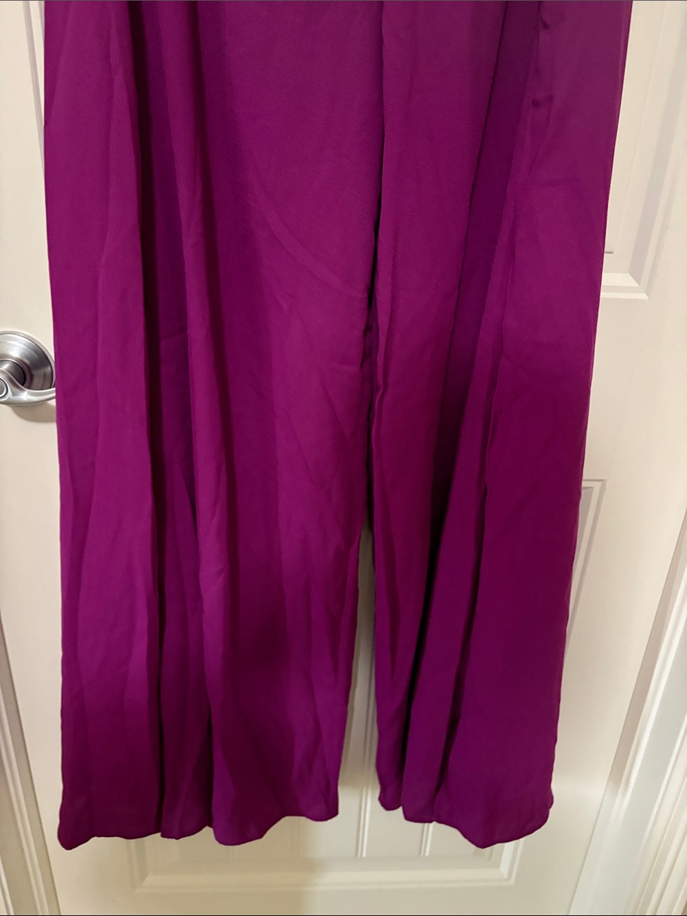 NWT Lulus Women's Wide-Leg Pants in Magenta Pink/Purple - Picture 5 of 12